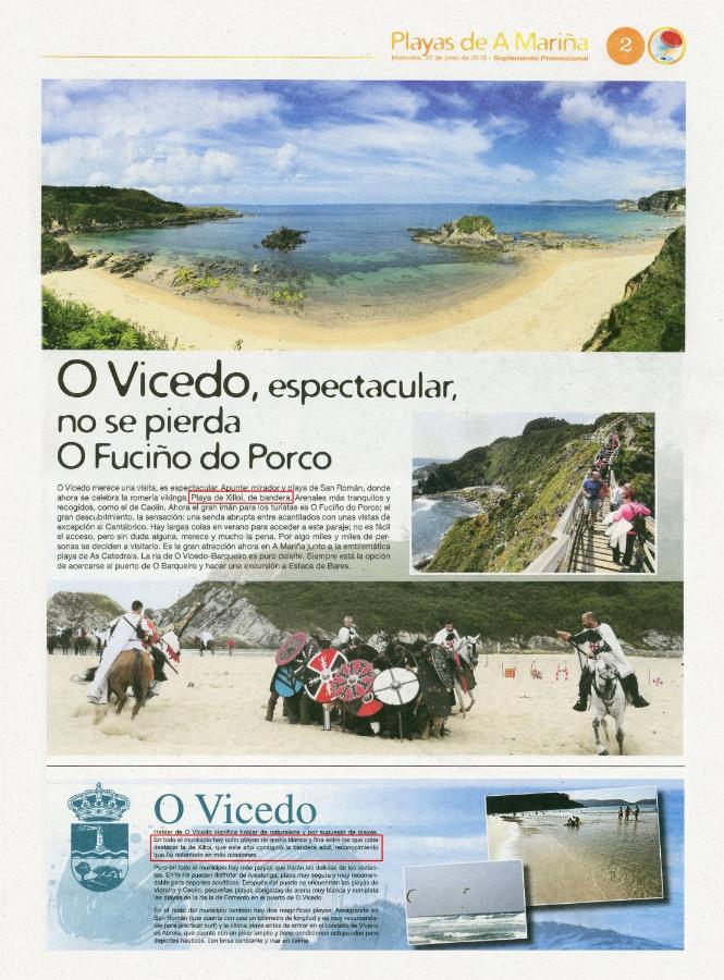 Villa Xilloi Playa O Vicedo Exterior foto